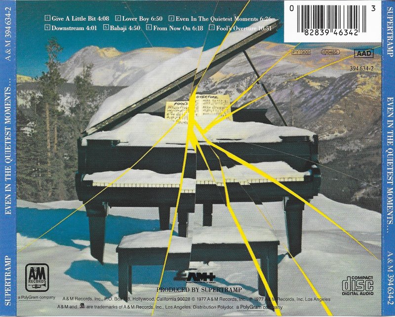 Supertramp  Even In The Quietest Moments : Back